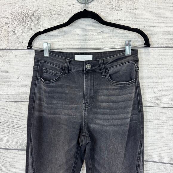 Vervet Women's Black Washed Boho Flare Bell Bottom Jeans Size 27 - Picture 3 of 7